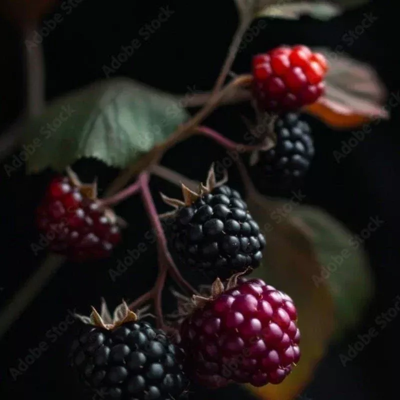 Apache Thornless Blackberry Live Plant - Quart Pot, Single Starter Plant (Rubus fruticosus 'Apache')
